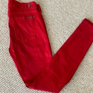 7 red jeans